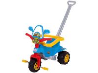 Triciclo Infantil Dino Azul com Empurrador - 1