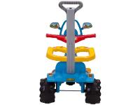 Triciclo Infantil Dino Azul com Empurrador - 3