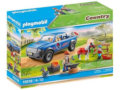 Playset Playmobil Fazenda dos Pôneis Ferreiro com