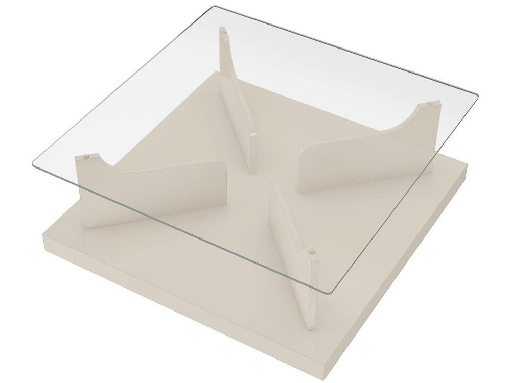 Mesa de Centro com Tampo de Vidro Clear Artely - 4