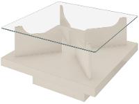 Mesa de Centro com Tampo de Vidro Clear Artely - 5