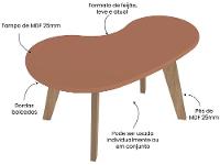 Mesa de Centro de MDF Orgânica Artely - 2