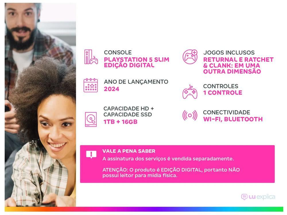 PlayStation 5 Slim Edição Digital 2024 1TB  - 2