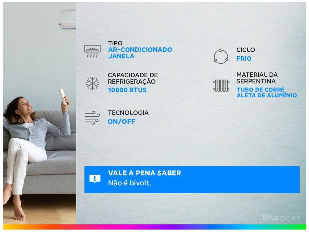 Ar-condicionado Janela Gree 10.000 BTUs Frio R32 GJC10BK-D6NMND2A - 3