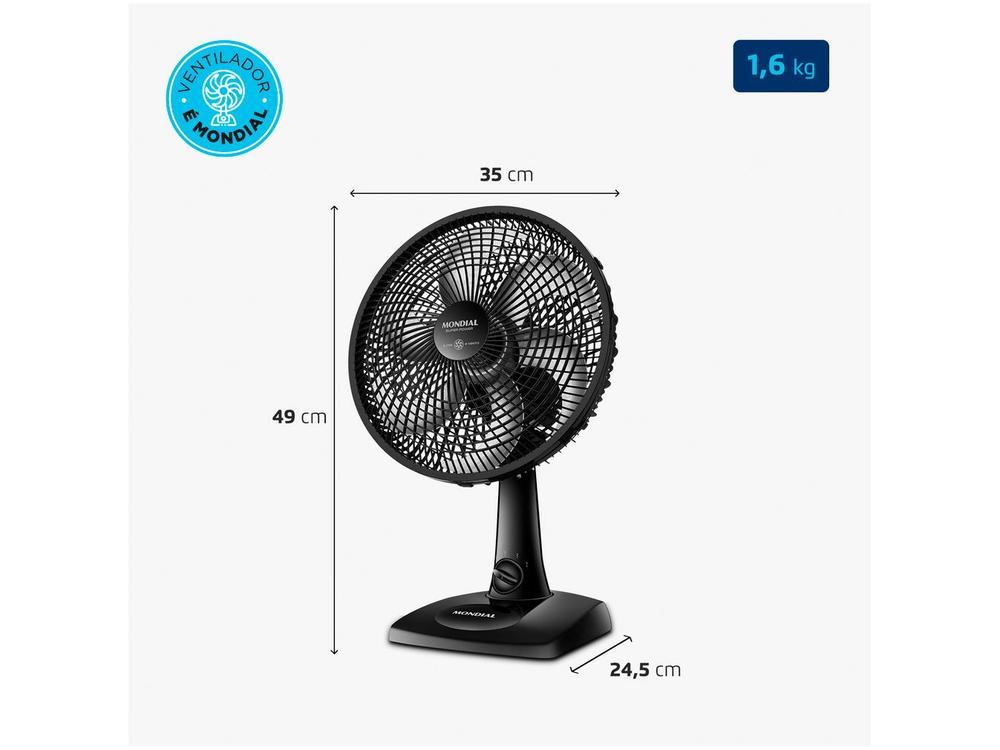 Ventilador Mondial Super Power VSP-30-B 30cm 6 Pas 3 Velocidades 60W - 8