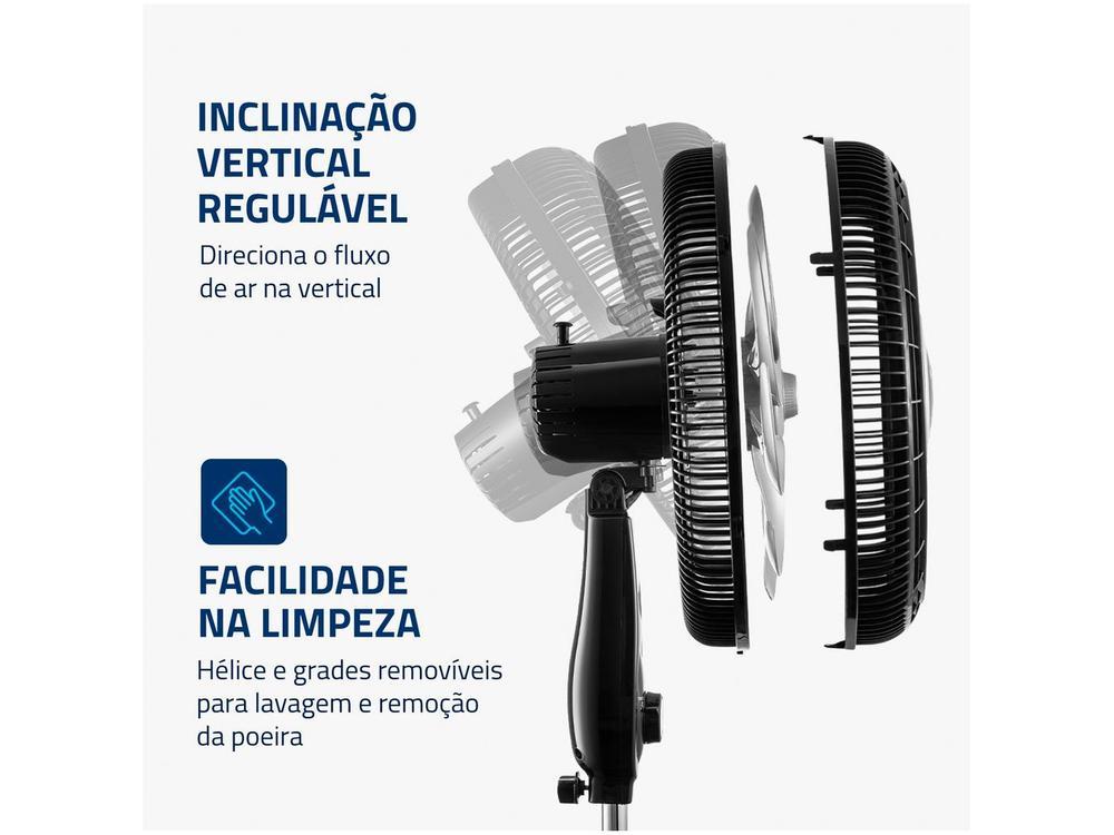 Ventilador de Coluna Mondial Super Power VSP-40C-NB 40cm 6 Pás 3 Velocidades Preto - 14