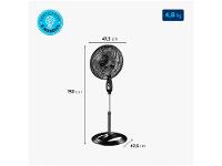 Ventilador de Coluna Mondial Super Power VSP-40C-NB 40cm 6 Pás 3 Velocidades Preto - 17
