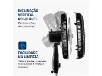 Ventilador de Coluna Mondial Super Power VSP-40C-NB 40cm 6 Pás 3 Velocidades Preto - 5