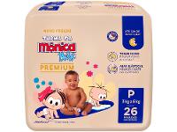 Fralda Turma da Mônica Baby Premium Jumbo Tam. P 3 a 6kg 26 Unidades - 1