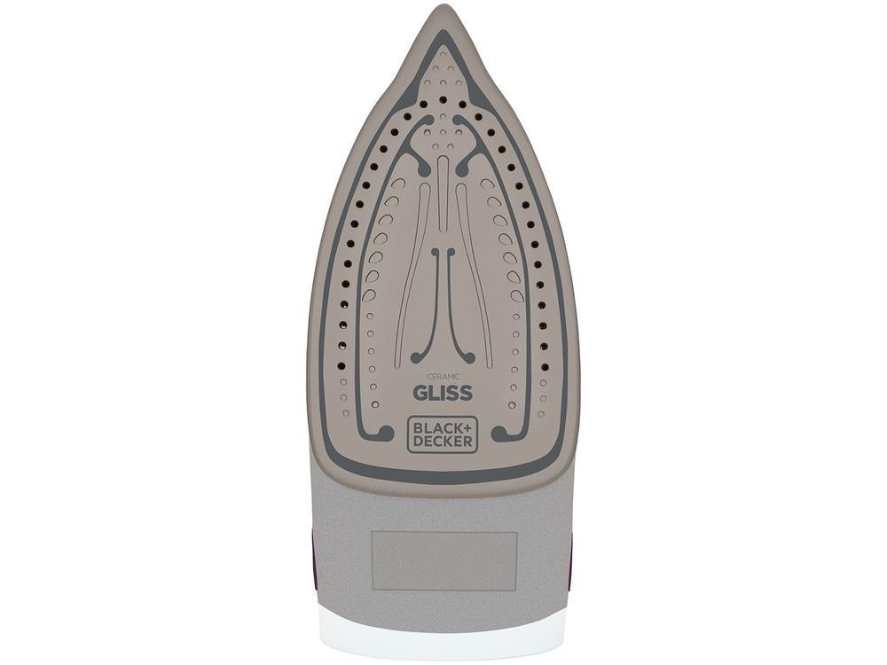 Ferro de Passar Roupa a Vapor e a Seco Black + Decker Steam Plus FX2500 Branco e Roxo - 3