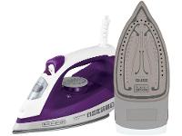Ferro de Passar Roupa a Vapor e a Seco Black + Decker Steam Plus FX2500 Branco e Roxo - 1