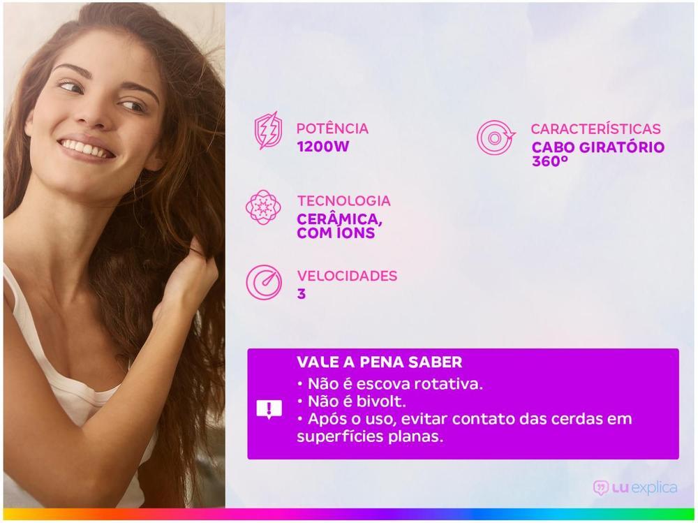 Escova Secadora Mondial Cerâmica 1200W - 12