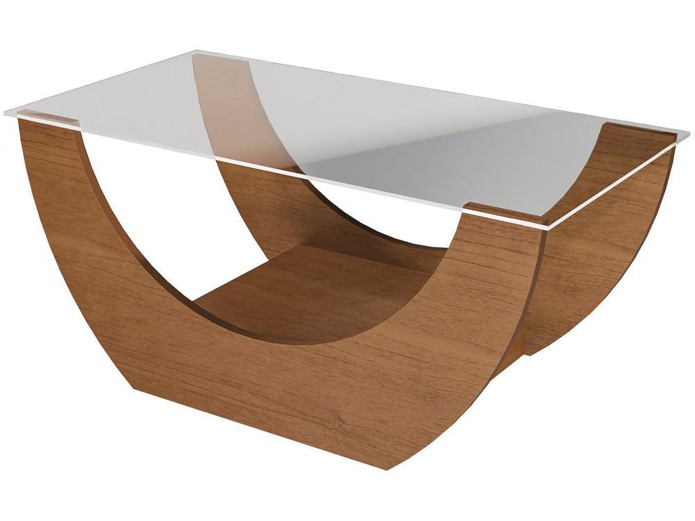Mesa de Centro com Tampo de Vidro Onda Artely - 6