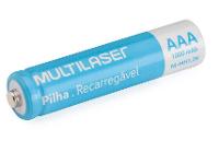 Pilha Recarregável AAA CB050 Multilaser 1000mAh - 4 Unidades - 10