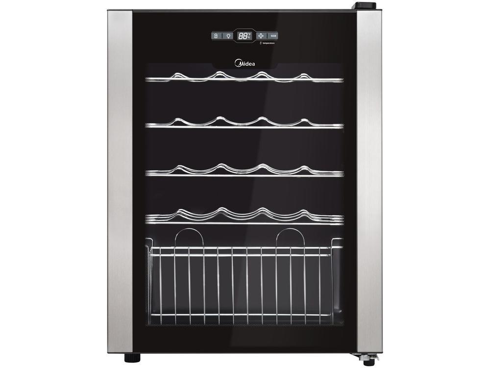 Adega Climatizada Midea 24 Garrafas com Painel Touch WBB241 com Compressor - 1