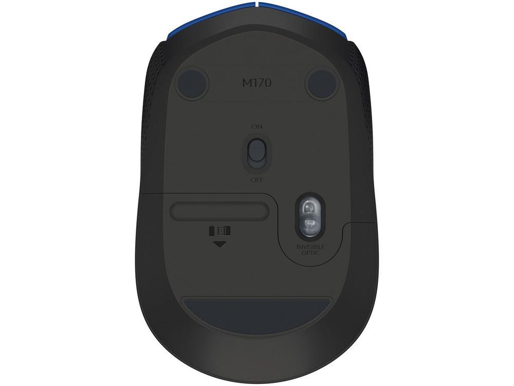 Mouse sem Fio Logitech Óptico 1000DPI M170 - 7