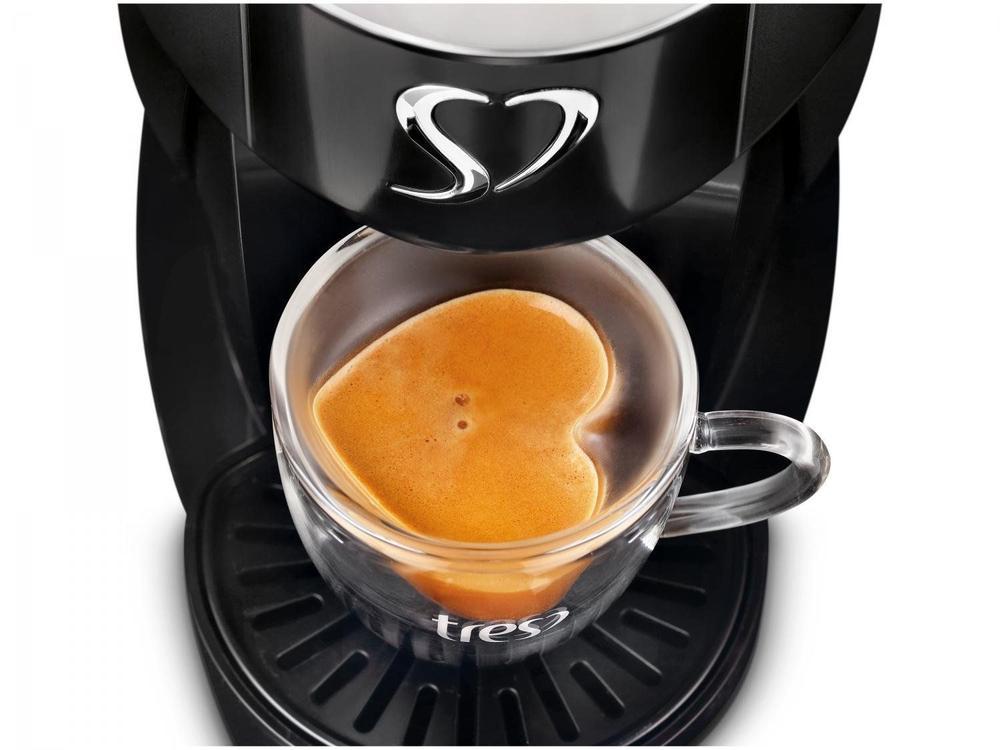 Cafeteira Espresso TRES Touch Preta 3 Corações - 12