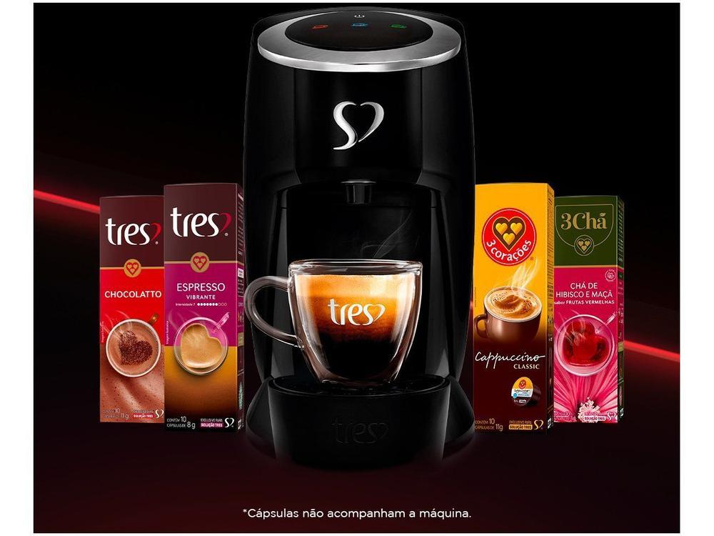 Cafeteira Espresso TRES Touch Preta 3 Corações - 6