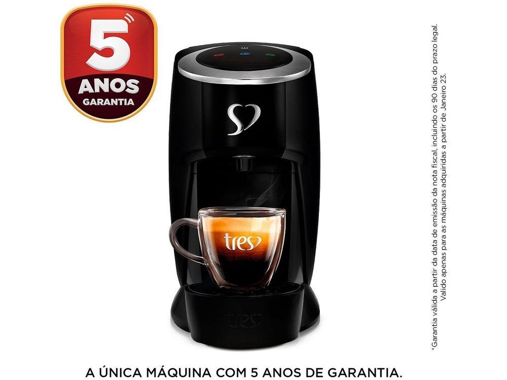Cafeteira Espresso TRES Touch Preta 3 Corações - 4