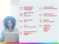 Notebook Positivo Vision R15 R58256 A-15 AMD Ryzen 5 8GB RAM SSD 256GB 15,6" Full HD Windows 11 3002880 - 2