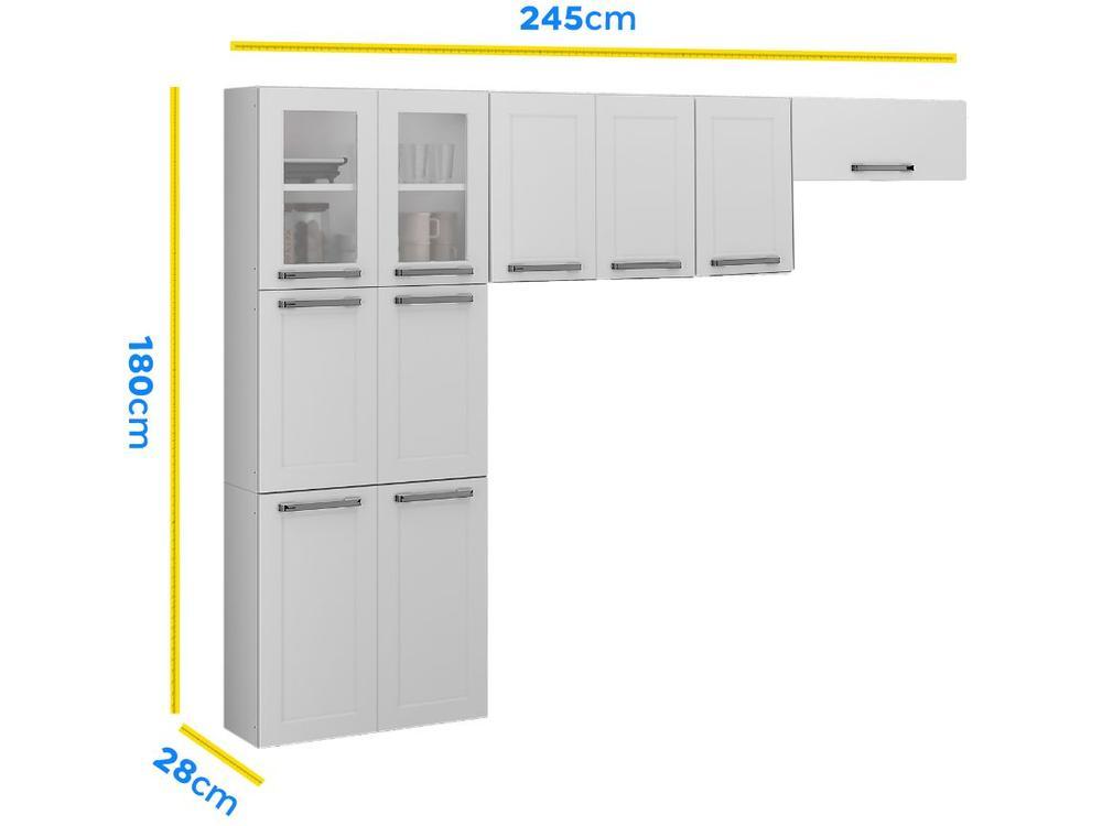 Armário de Cozinha Campacta Itatiaia Florença 10 Portas - 22
