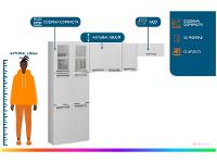 Armário de Cozinha Campacta Itatiaia Florença 10 Portas - 2