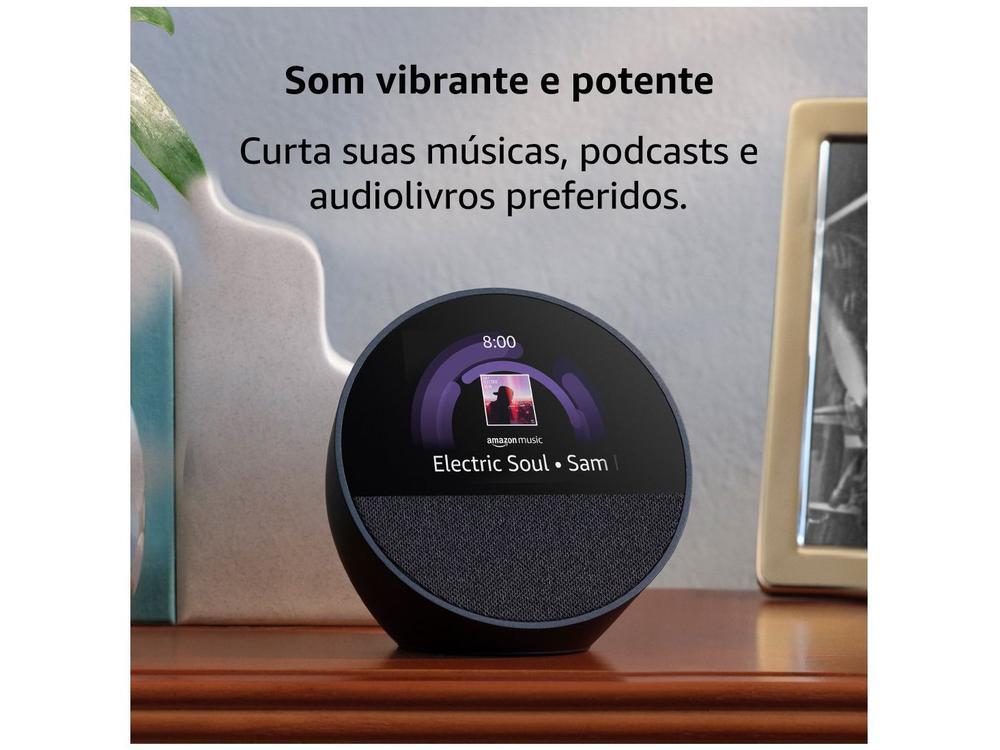 Echo Spot 2024 Smart Speaker Tela de 2,83” - 4