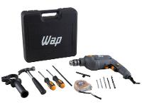 Furadeira e Parafusadeira de Impacto Wap 700W com Maleta 12 Peças WF 700K10 - 1