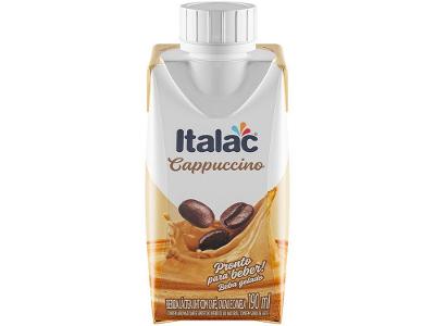 Bebida Láctea UHT com Café Cacau e Canela Italac Cappuccino 190ml