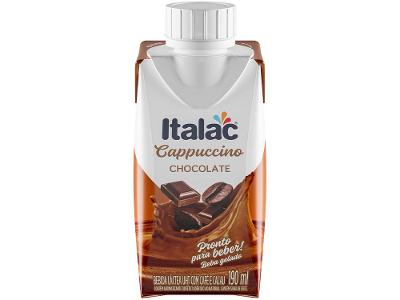 Bebida Láctea UHT com Café e Cacau Italac 40192601 Cappuccino Chocolate 190ml