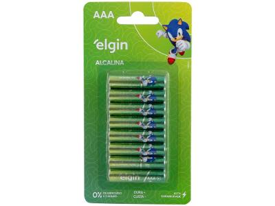 Pilha Alcalina AAA Blister Elgin 1,5V 16 Unidades
