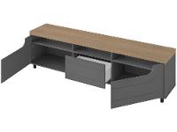 Rack para TV até 75" 1 Gaveta 2 Portas Artely Mercury - 3