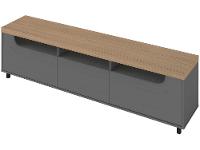 Rack para TV até 75" 1 Gaveta 2 Portas Artely Mercury