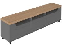 Rack para TV até 75" 1 Gaveta 2 Portas Artely Mercury - 6