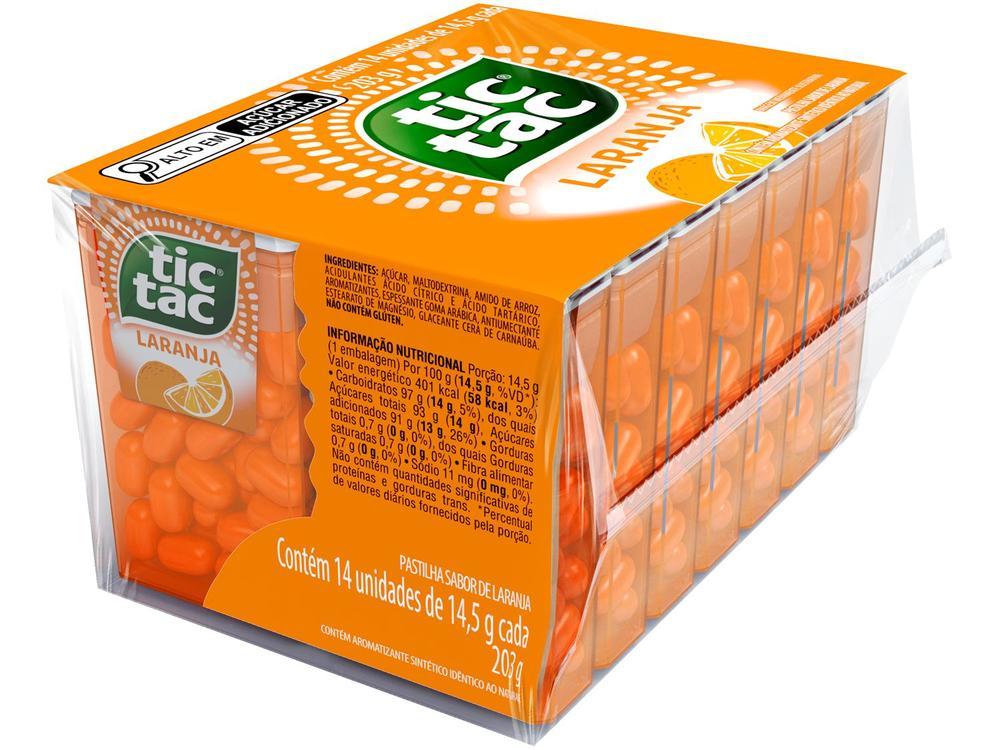 Pastilha Ferrero Tic Tac Laranja 14,5g Display com 14 Unidades - 1