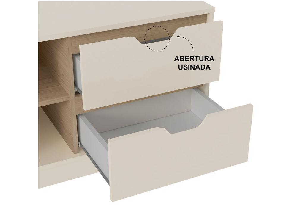 Rack para TV até 65" 2 Gavetas 1 Porta Artely Michigan - 4