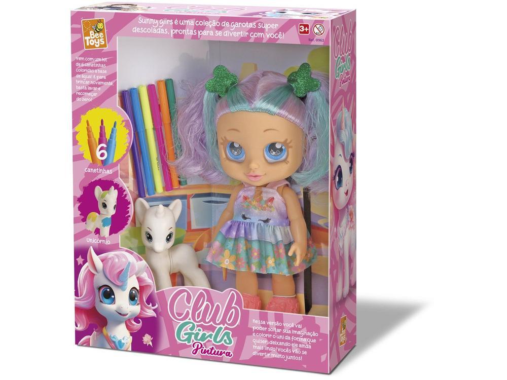 Boneca Club Girls Pintura com Unicórnio e Canetas - 9