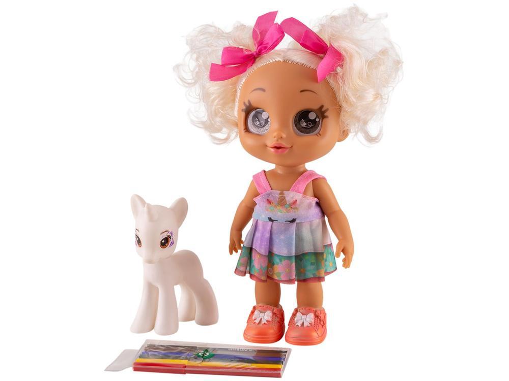 Boneca Club Girls Pintura com Unicórnio e Canetas - 1