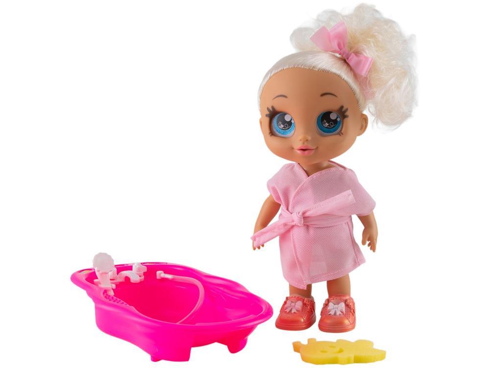 Boneca Club Girls Banho com Roupão Fralda - 1