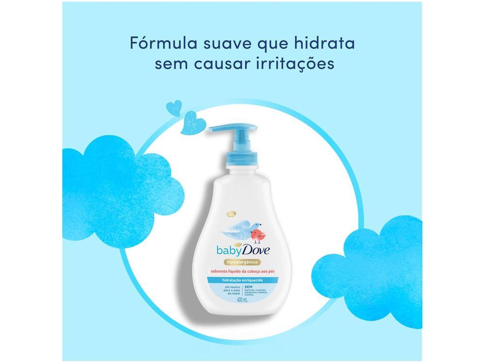 Sabonete Líquido Infantil Baby Dove da Cabeça aos Pés Hidratação Enriquecida 400ml - 6