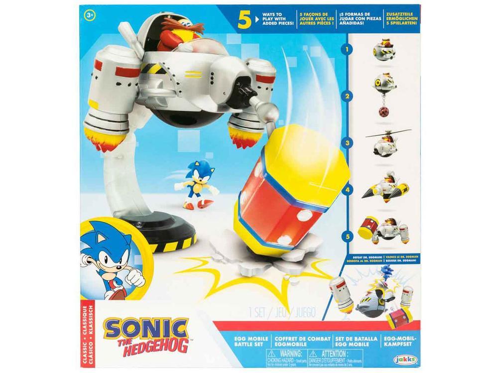 Playset Sonic The Hedgehog Batalha Veículo Egg - 6