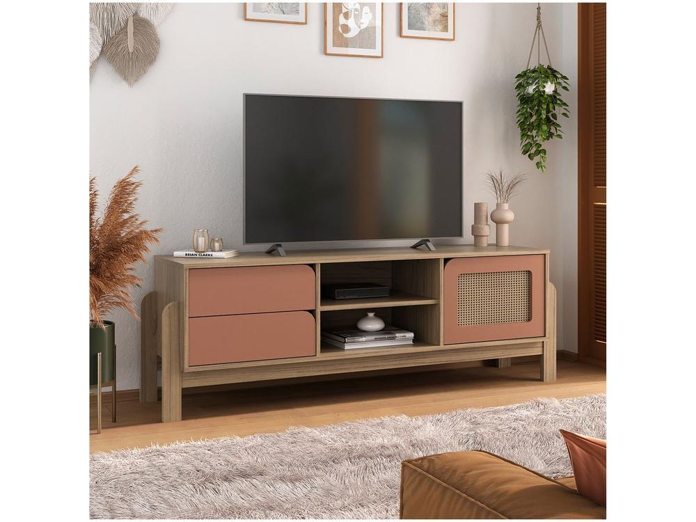 Rack para TV até 65" 2 Gavetas 1 Porta Artely Nature - 1