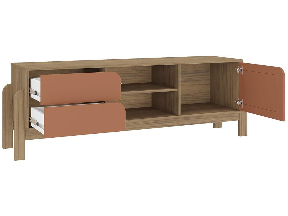 Rack para TV até 65" 2 Gavetas 1 Porta Artely Nature - 5