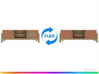 Rack para TV até 65" 2 Gavetas 1 Porta Artely Nature - 2