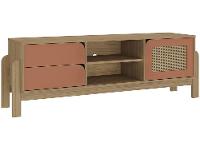 Rack para TV até 65" 2 Gavetas 1 Porta Artely Nature - 6