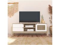 Rack para TV até 65" 2 Gavetas 1 Porta Artely Nature - 1