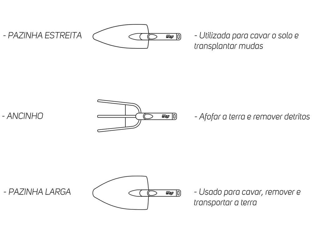 Kit Jardinagem Wap GKJM01 3 Peças  - 9