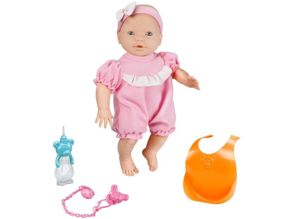 Boneca Baby New Mini Bebê Mania com Babador - 1