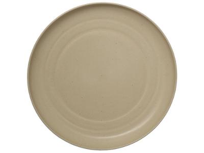 Prato Raso Bege de Sobremesa Redondo 15cm Hauskraft FBBU012/BG