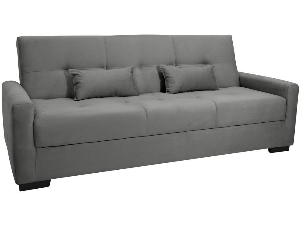 Sofá-cama 3 Lugares Casal Reclinável Veludo Matrix Lavínia - 4